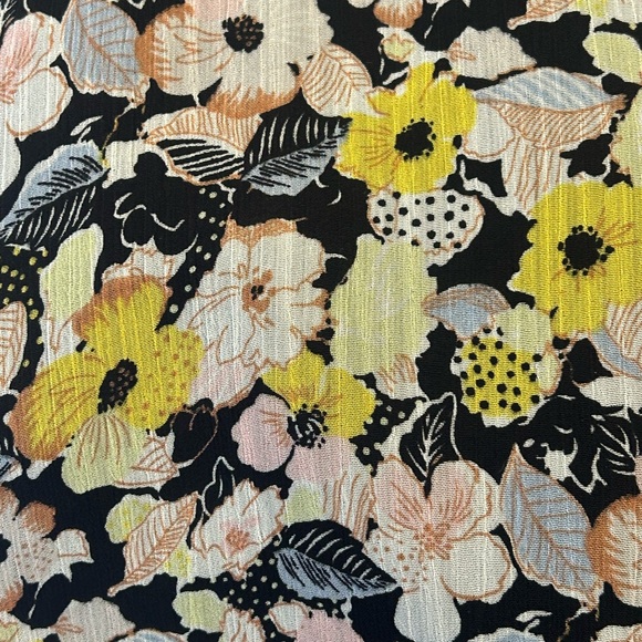 Fate Floral Blouse - Yellow and Black - Picture 10 of 10